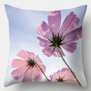 Axyaa Spring Flowers Landscape Cushion Cover 45x45cm - Decorative Pillow Case for Sofa and Bed