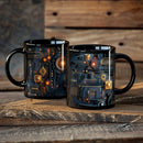 Axyaa Ceramic Mug: Artificial Circuit Board Design, Funny Office Coffee Mug for Home or Tea