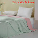 Axyaa Cool Silk Summer Quilt Single Double Ice Silk Machine Washable