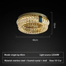 Axyaa Crystal Shell LED Ceiling Chandelier for Elegant Indoor Lighting