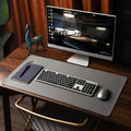 Axyaa Desk Pad Mouse Pad Faux Leather Table Cover Dual Use Writing Mat