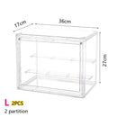 Axyaa Clear Figure Display Cabinet for Dolls, Badges, and Toys