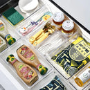 Axyaa Transparent Drawer Storage Box: Kitchen Tableware Cosmetics Organizer
