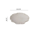 Axyaa Lotus Leaf Ceramic Dinner Plate Set - Japanese Style Tableware