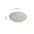 Axyaa Lotus Leaf Ceramic Dinner Plate Set - Japanese Style Tableware