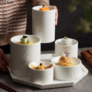 Axyaa Solid Color Ceramic Dinner Plates for Hotel & Restaurant Tableware