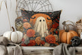 Axyaa Cute Ghost Pumpkin Halloween Pillow Cover