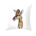 Axyaa Cute Giraffe Pattern Throw Pillowcase