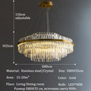 Axyaa Crystal Chandeliers for Modern Luxury Living & Dining Rooms
