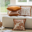 Axyaa French Chenille Sofa Pillow Cover for Living Room Decoration