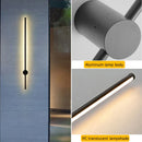 Axyaa Outdoor Wall Sconces Strip IP65 Anti Rust 3000K 4500K 6000K Black Linear Lighting