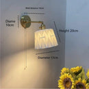 Axyaa Simple Retro LED Ceramic Wall Lamp for Bedroom and Living Room