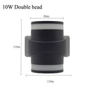 Axyaa 10W COB LED Wall Lamp Indoor Outdoor Aluminum Cylinder Waterproof Sconces