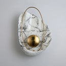 Axyaa Nest White Black Texture LED Wall Lamp