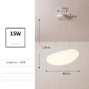 Axyaa Minimalist White Pendant Light for Salon, Dining, or Bedroom