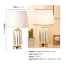 Axyaa Luxe Ceramic Table Lamp for Elegant Living Spaces