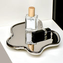 Axya Cloud Tray: Silver Ceramic, Jewelry Display, Table Decor, Home Luxury