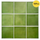 Axyaa 3D Tile Sticker Self-adhesive Wall Panel for Kitchen Bathroom - Green Tile Backsplash