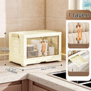 Axyaa Multi-Tier Bowl Rack: Large Capacity, Collapsible Dish Drying & Storage for Kitchen