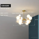 Axyaa Glass LED Designer Chandelier for Living, Dining, and Bedroom - Modern Room Decoration Lighting