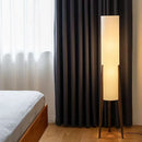 Axyaa Nordic Retro Solid Wood Floor Lamp for Living Room and Bedroom