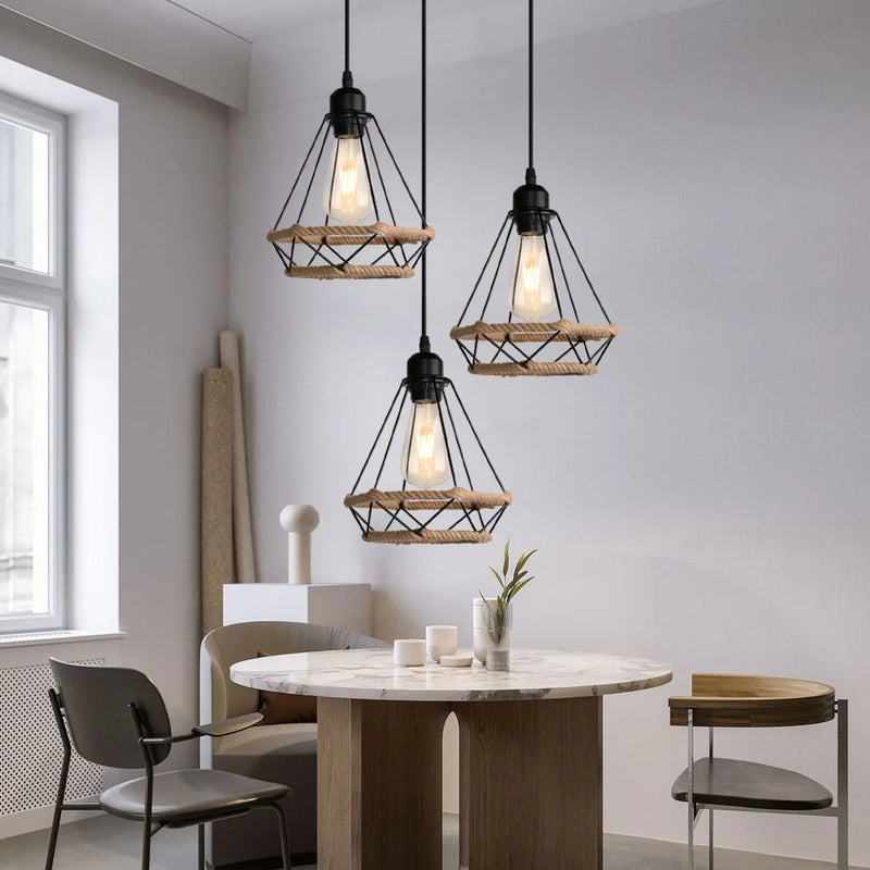 Axyaa Retro Industrial Pendant Light for Kitchen Bedroom Aisle Lighting