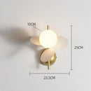Axyaa Nordic Glass Ball Wall Sconce: Elegant G9 Light for Living Room & Bedroom