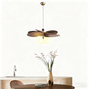 Rattan Glass Ceiling Chandelier by Axyaa - Decorative Lighting Fixture for Home
