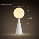 Nordic Modern Gold Glass Ball Table Lamp for Bedroom Living Room - Axyaa