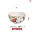 Axyaa Red Flower & Bird Ceramic Tableware Set