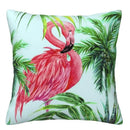 Axyaa Tropical Paradise Flamingos Pillow Covers - Sofa Bedroom Car Cushion Cover