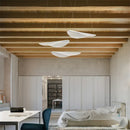 Axyaa Acrylic Leaf Pendant Light - Nordic Minimalist LED Chandelier for Home Decor