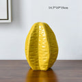 Axyaa Star Fruit Shape Vase: Nordic Style Flower Arrangement Creative Art Ornament