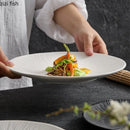 Axyaa Matte Ceramic Round Plate Set for Dining and Entertaining