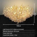 Axyaa Maple Leaf Pendant Light: Modern Minimalist Luxury for Living Room