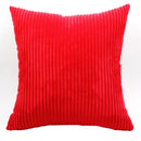 Axyaa Striped Corduroy Cushion Cover - Classic Sofa Bed Decoration Pillowcase