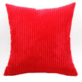 Axyaa Soft Corduroy Cushion Cover Striped Throw Pillow Case for Home Decor