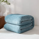 Axyaa Winter Grid Flannel Blanket | Thick Fleece Sofa Cover | Soft & Cozy Bedspread