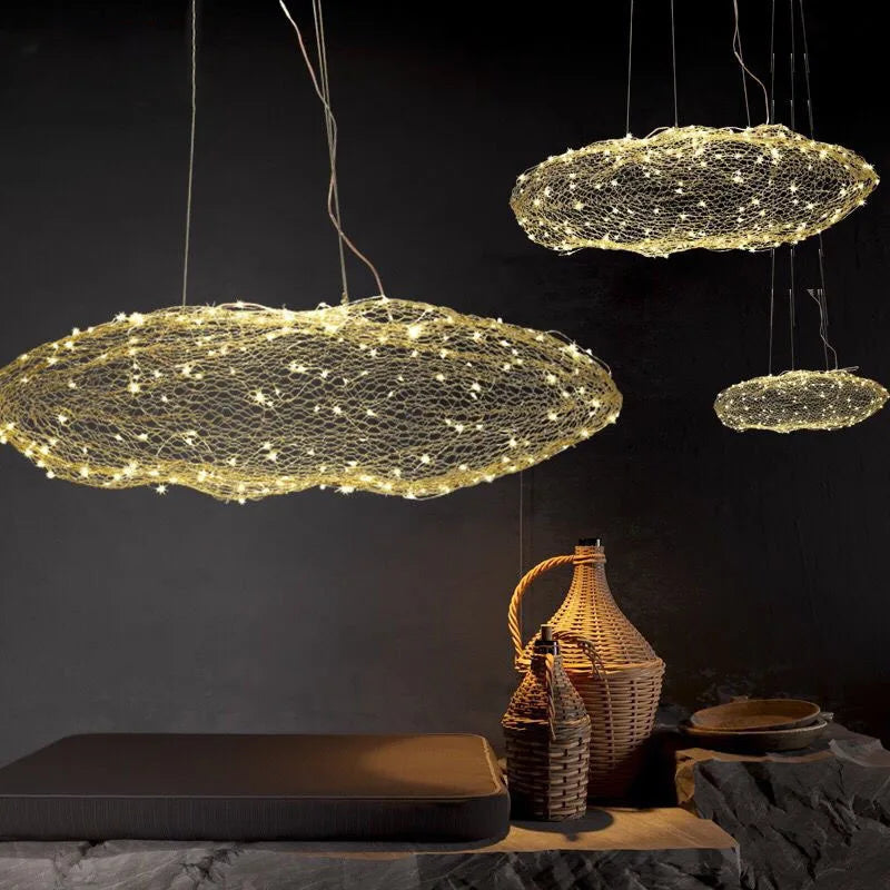 Axya Hollow Cloud Pendant Light - Danish Design for Bedroom and Staircase