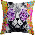 Axyaa Graffiti Street Art Pillow Covers - Home Decoration Lions David Lips Cover