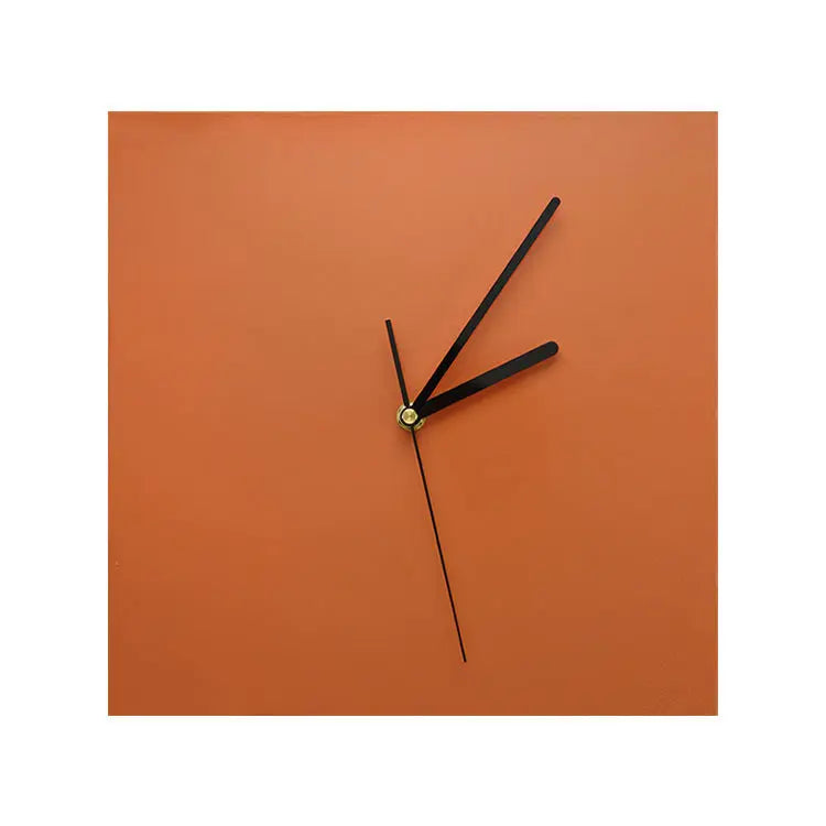 Axya Nordic Square Wall Clock - Orange