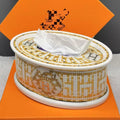 Ceramic Tissue Box: Axyaa Home Decor for Living Room, Dining, Tea Table, Hotel, KTV