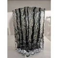 Axyaa Glacial Wrinkle Hydroponics Glass Vase for Modern Home Decor