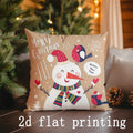 Axyaa Christmas Cushion Covers in Festive Designs for Sofa, Bedroom, Car