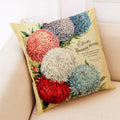 Axyaa Floral Linen Cushion Cover for Stylish Home Decor
