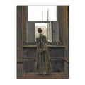 Scandi Rustic Female Portrait Print Canvas Wall Art for Bedroom Decor by Axyaa