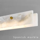 Axyaa Modern Luxury Marble Led Chandelier Gold Pendant Light