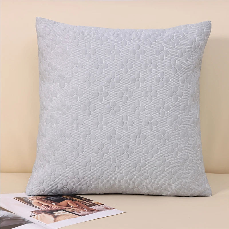 Axyaa Four-Leaf Clover Luxury Pillowcase Cover - Cozy & Machine Washable