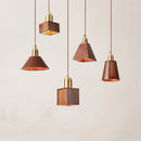 Axyaa Scandinavian White Oak Dining Table LED Pendent Lamps Bedside Retro Home Decoration