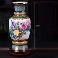 Axyaa Chinese Ceramic Enamel Vase for TV Cabinet and Desktop Decoration